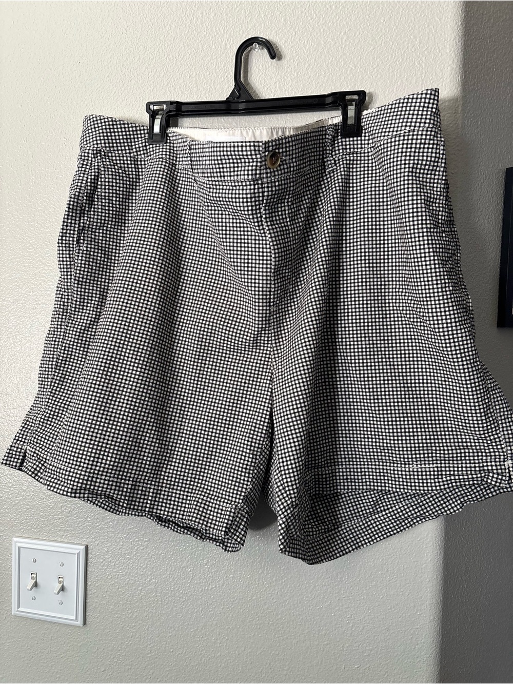 Old Navy Everyday Gingham Shorts High Rise Plus 24